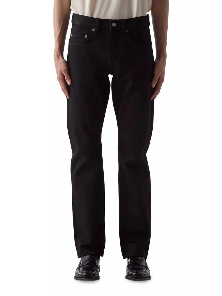 BLK DNM Stretch-Denim Mid-Rise Straight-Leg Jeans 1