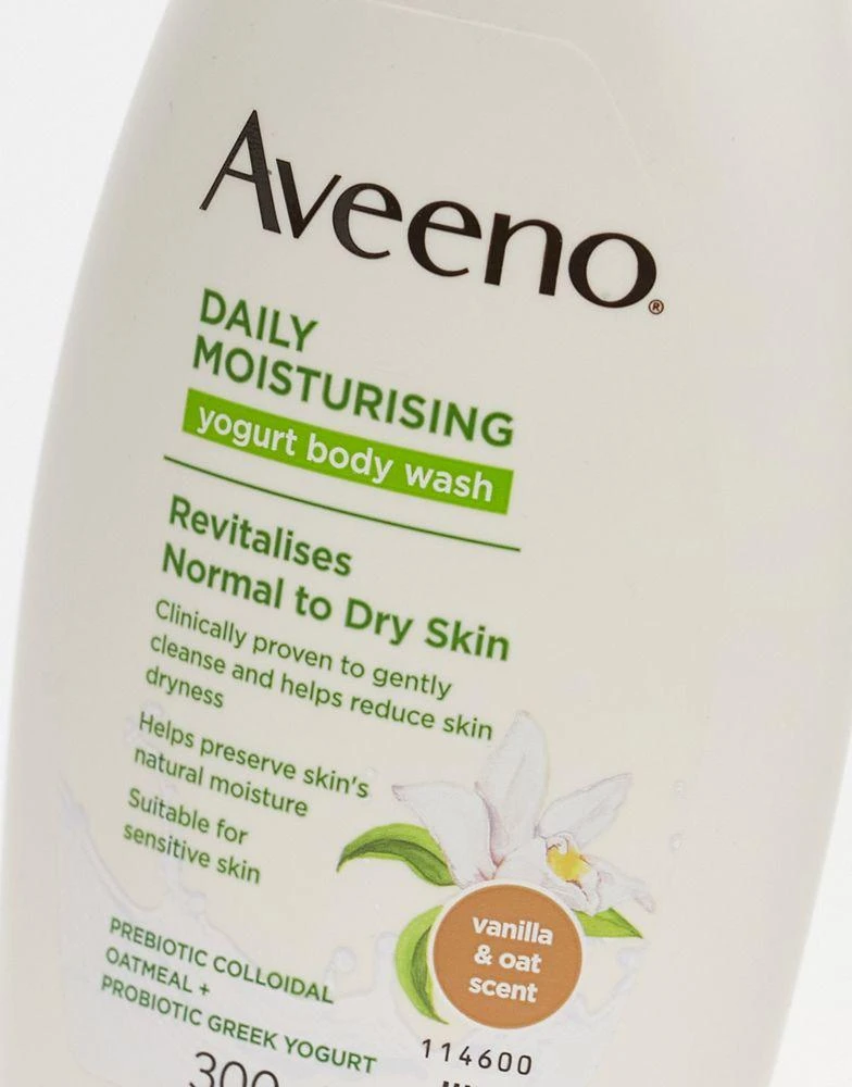 Aveeno Aveeno Daily Moisturising Yogurt Body Wash Vanilla & Oat Scented 300ml 2