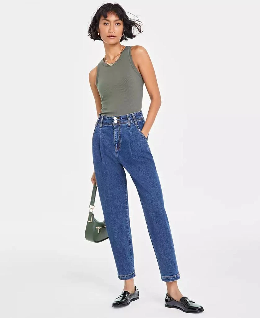 On 34th Women's Pleated Tapered-Leg Jeans, Created for Macy's 1