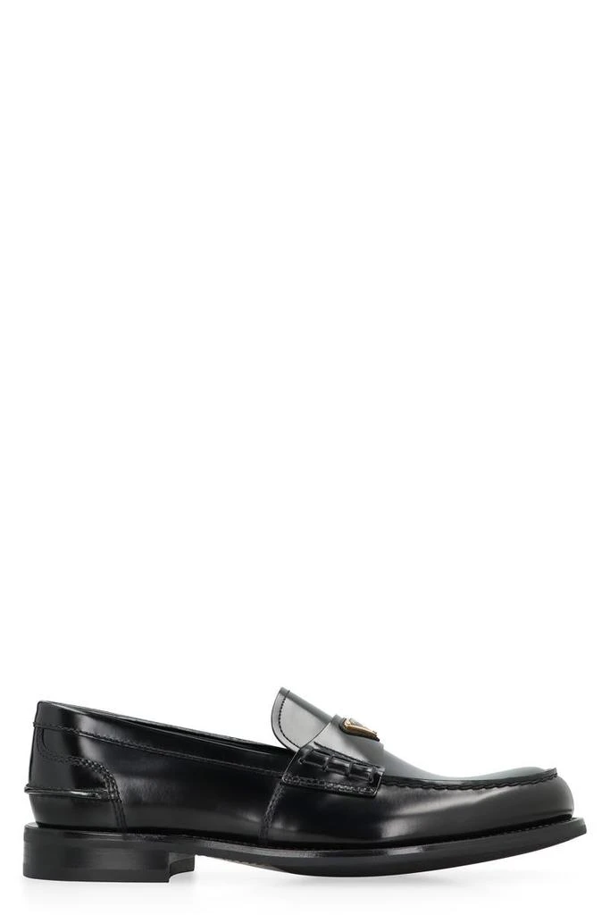 Prada Prada Brushed Leather Loafers 1