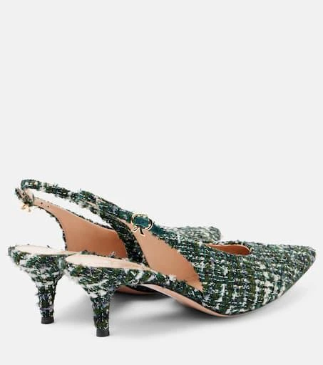 Gianvito Rossi 55 bouclé slingback pumps 2