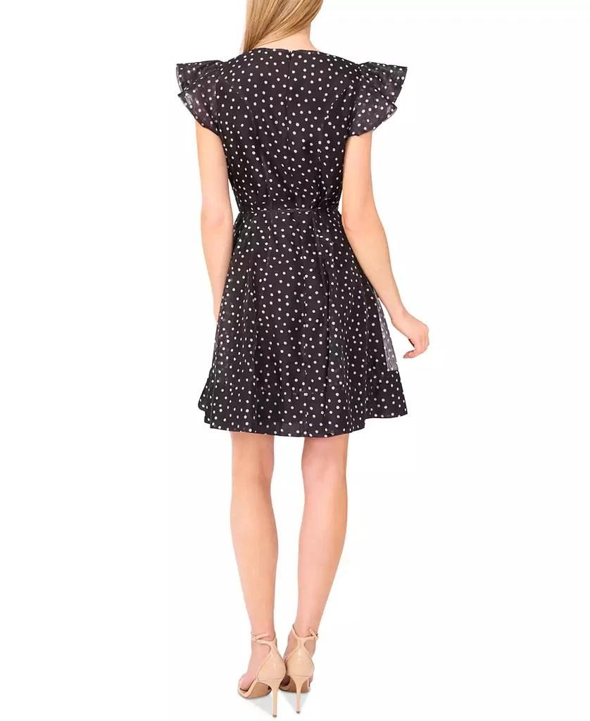 Women's Polka Dot Tie Waist Flutter-Sleeve Mini Dress  On Sale Now with Up  to 83% Off | Discover Exclusive Deals & Savings at BeyondStyle  Authentic CeCe  dress|women's fashion|dresses with Limited-Time