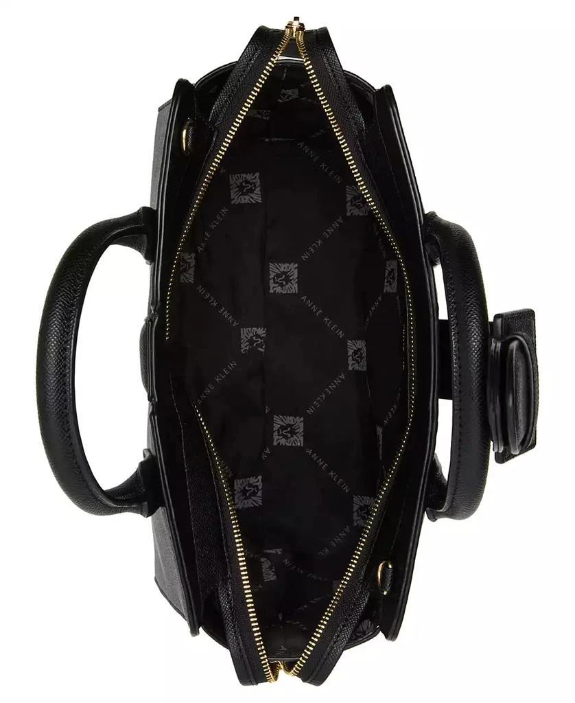 Anne Klein Covered Buckle with Convertible Strap Medium Satchel Bag 5
