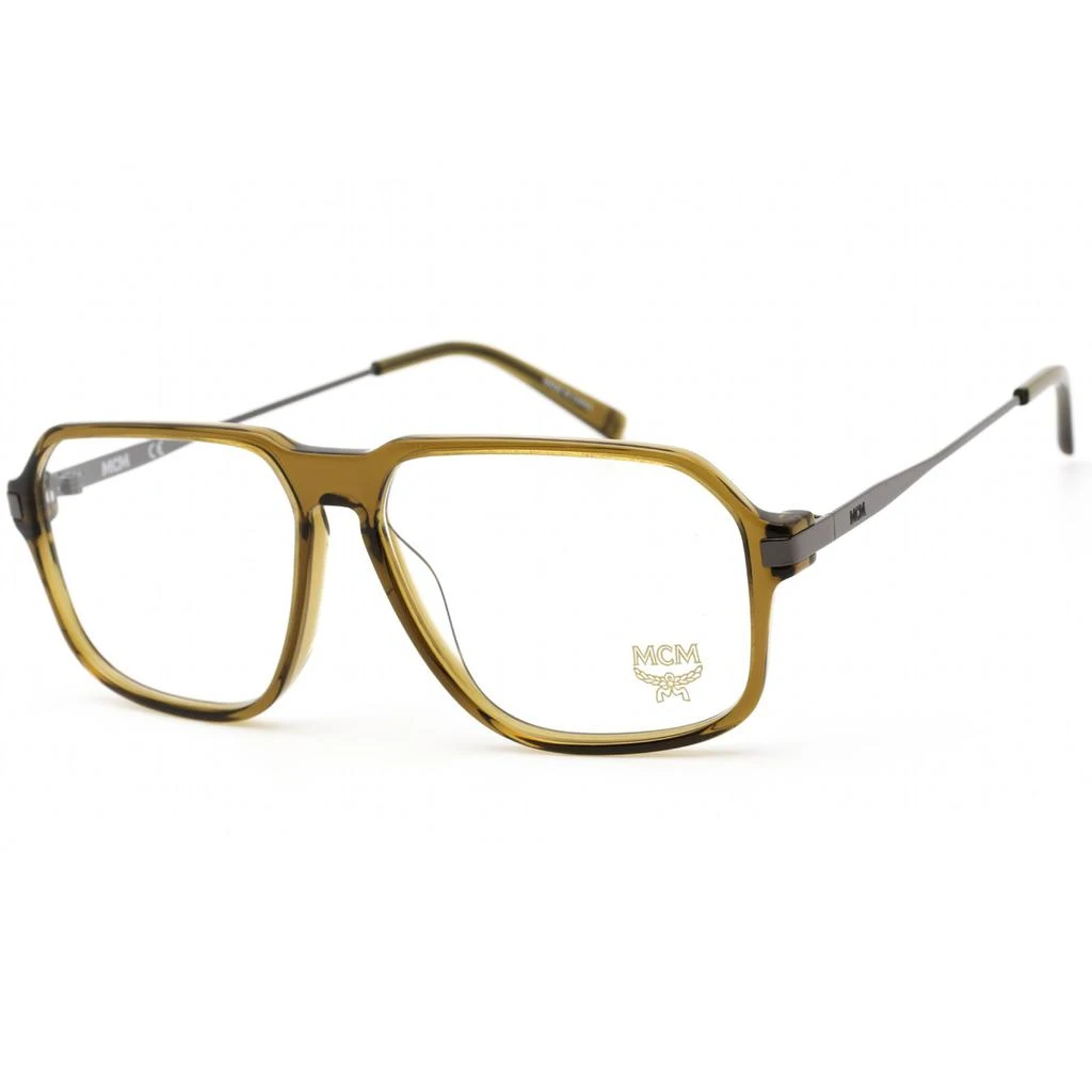 MCM MCM Women's Eyeglasses - Clear Demo Lens Khaki Full Rim Square Frame | MCM2706 319 1