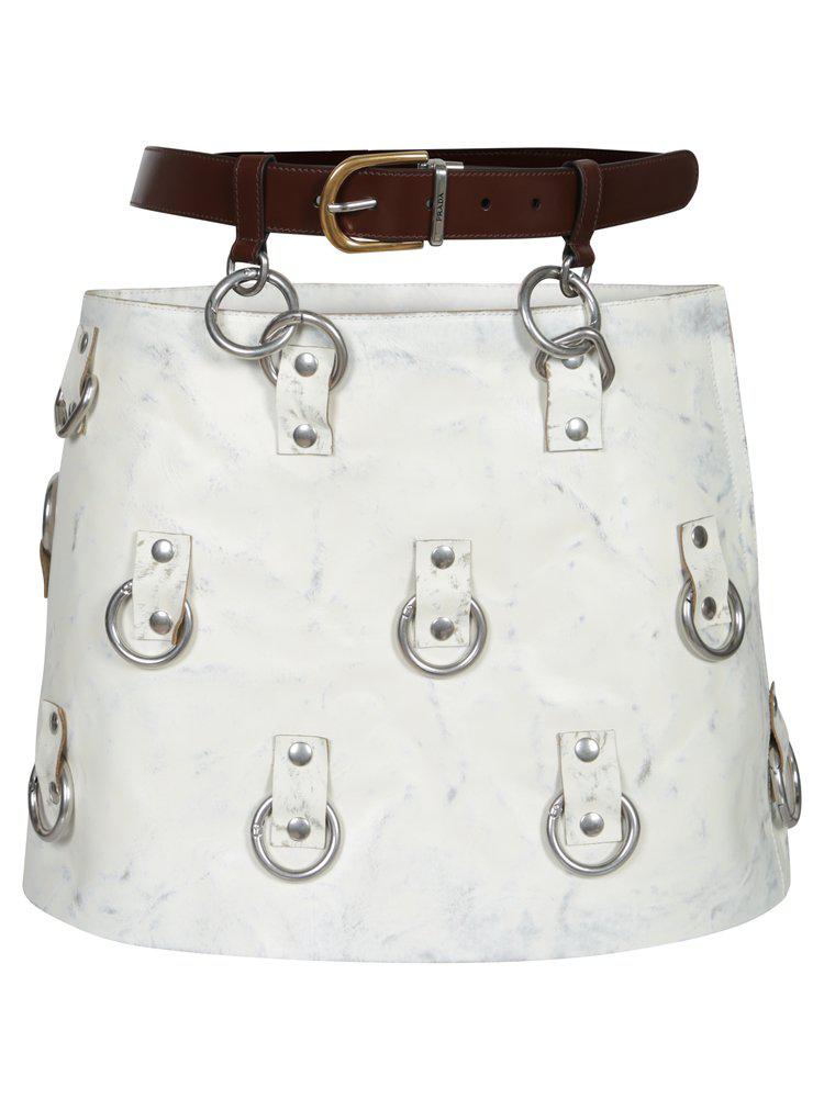 Prada Prada Embellished Mini Skirt