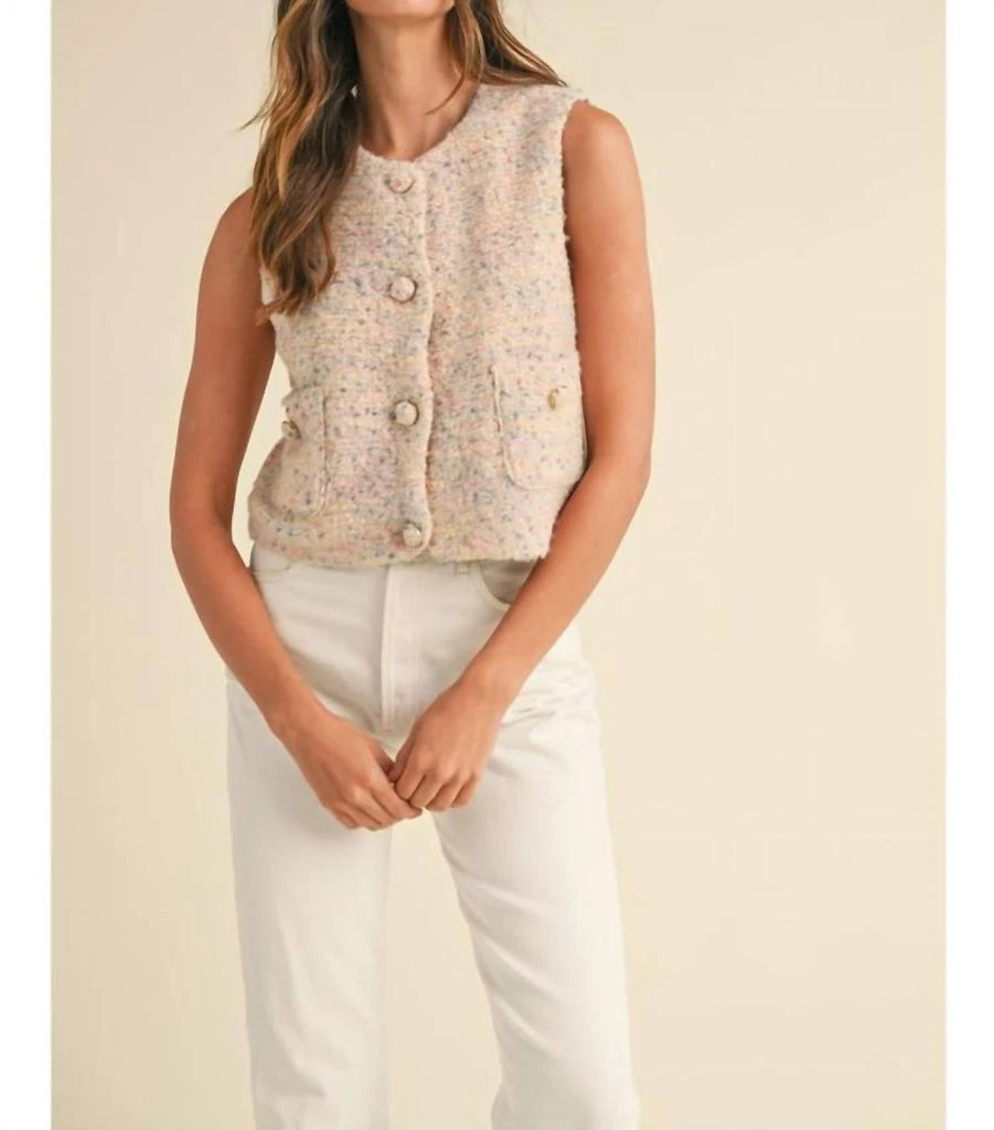 MABLE Mable - Button Down Sweater Vest 4