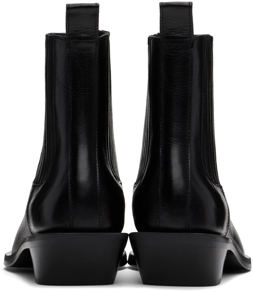 ANN DEMEULEMEESTER Black Harper Pointy Medium Heel Chelsea Boots 2