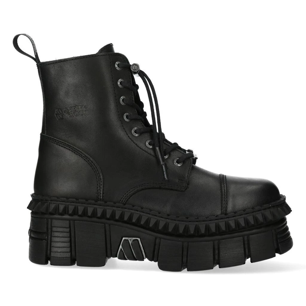 NewRock WALL083CCT-S6 Boots Metallic Leather Platform 2