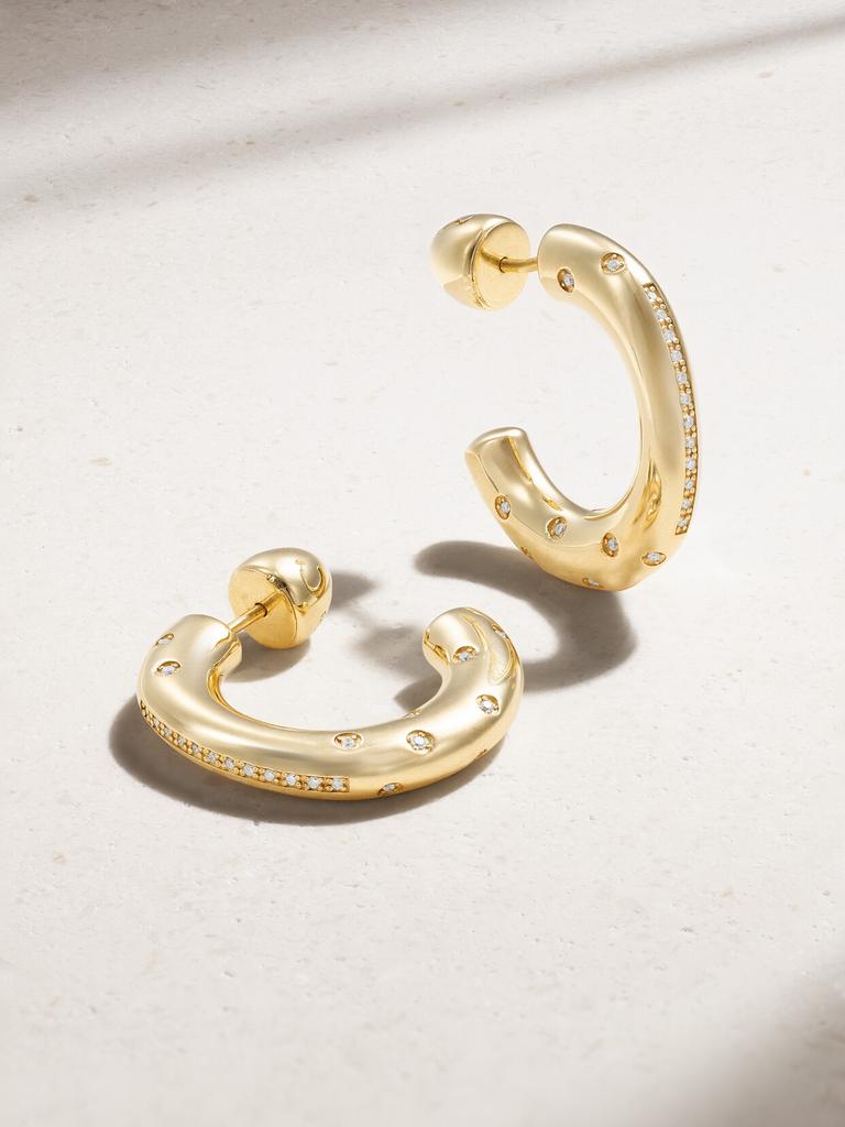 Lauren Rubinski 14k 黄金钻石耳环