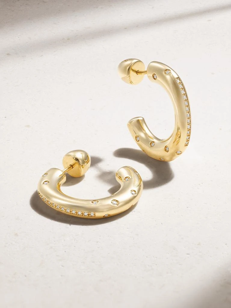 Lauren Rubinski 14k 黄金钻石耳环 1