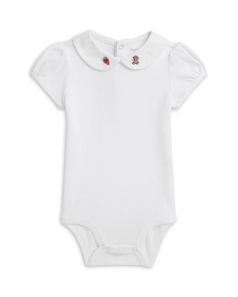 Ralph Lauren Polo Girls
 Embroidered Collar Cotton Bodysuit - Baby 1