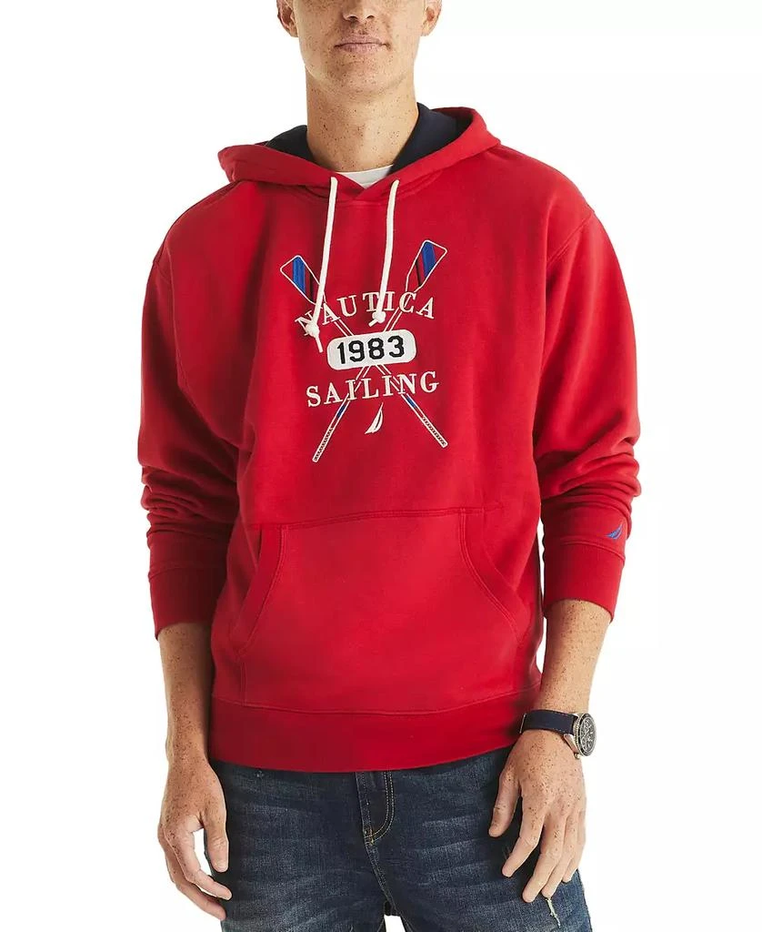 Nautica Men's Pullover Logo Graphic Hoodie 1