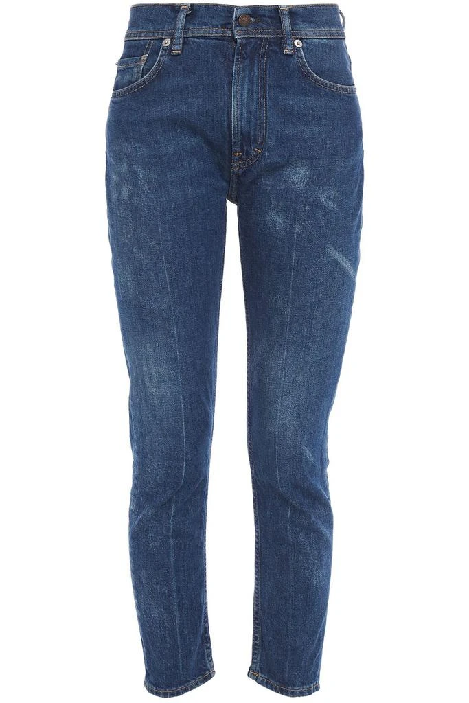 Acne Studios Cropped faded high-rise slim-leg jeans 1