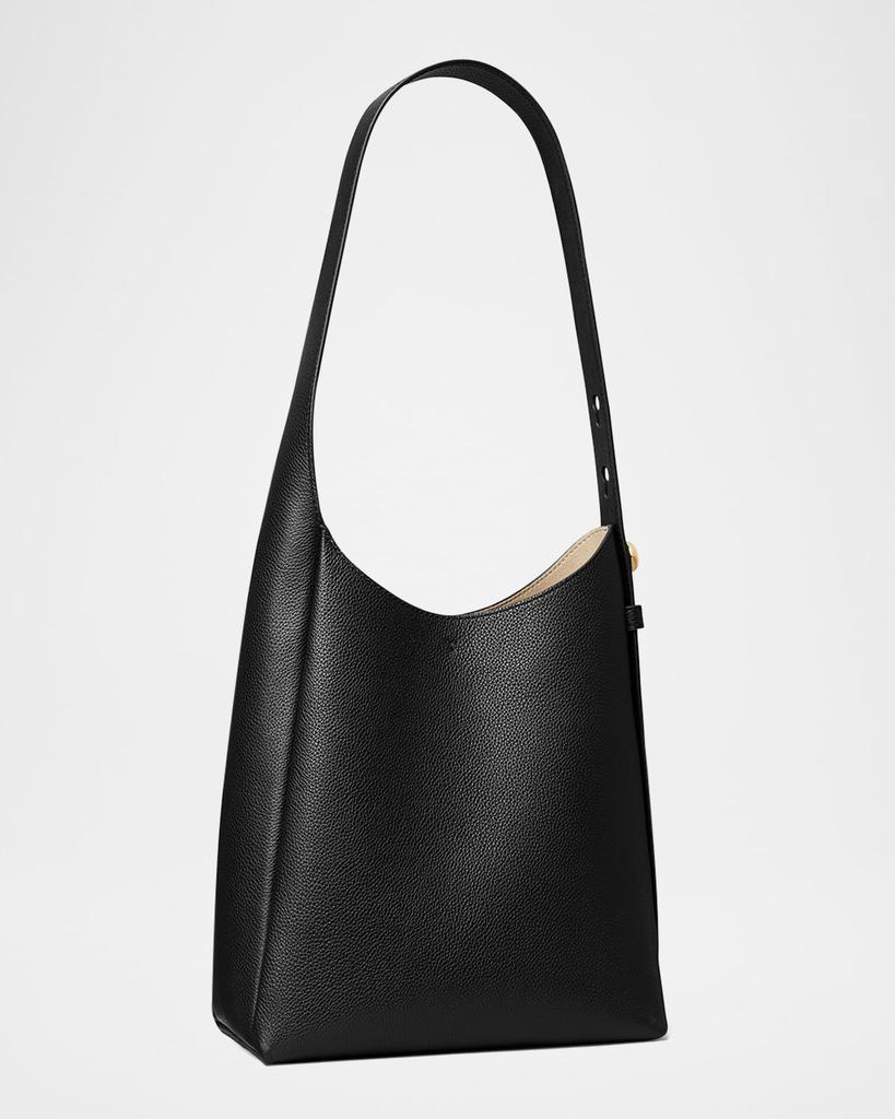 Tory Burch Romy Small Pebbled Leather Hobo Bag