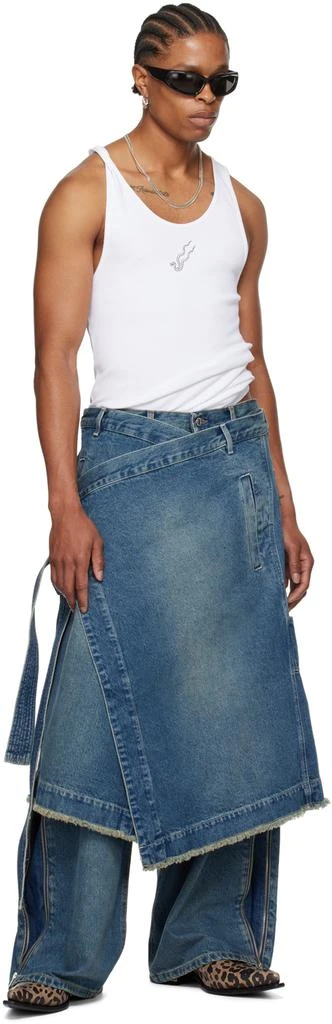 LU'U DAN White Embroidered Tank Top 5