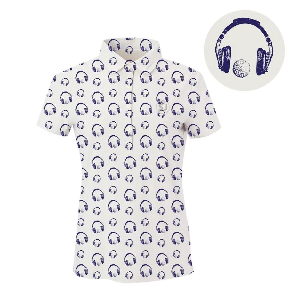 SwingJuice Women's Golf & Hip Hop Polo In Cloud 1