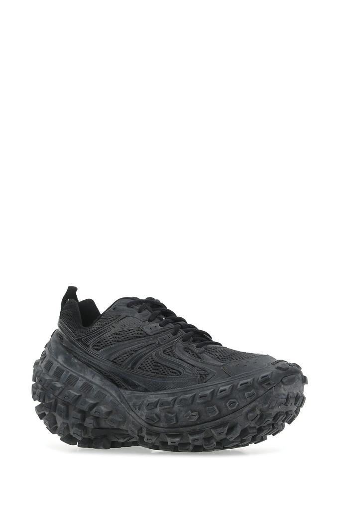 Balenciaga Black nylon and mesh Defender sneakers