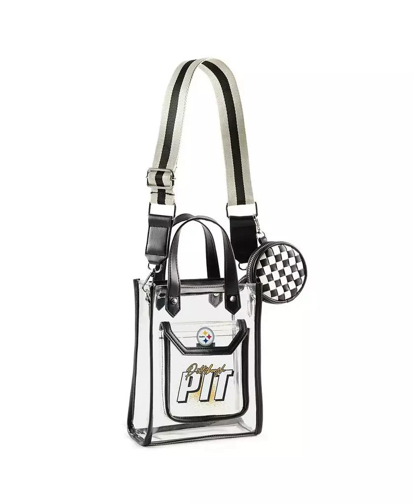 WEAR by Erin Andrews Pittsburgh Steelers Clear Stadium Coin Pouch with Purse Crossbody