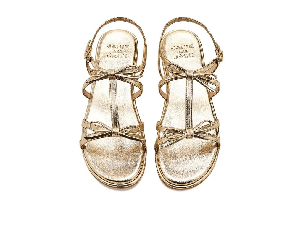 Janie and Jack Gold Bow Sandals (Toddler/Little Kid/Big Kid) 2
