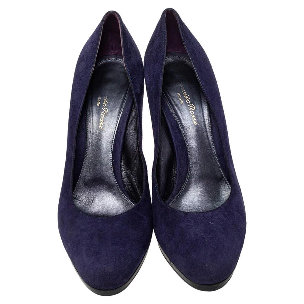 Gianvito Rossi Gianvito Rossi Blue Suede Pumps Size 40 3