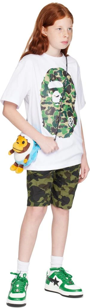 Bape Kids White ABC Camo Big Ape Head T-shirt 4