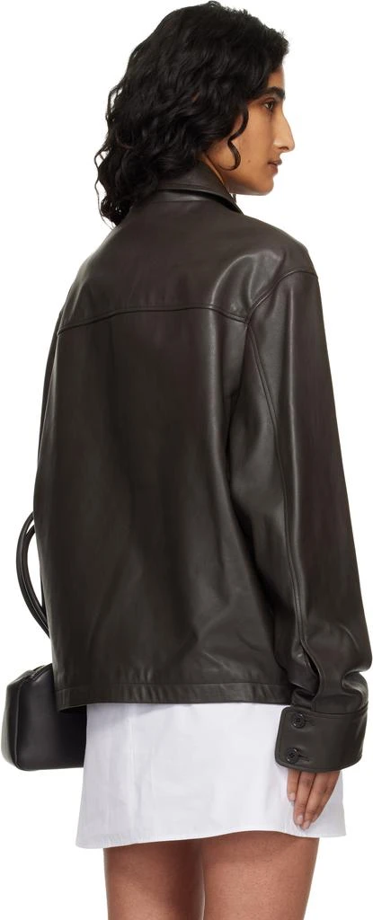 Courrèges Brown 2-Pocket Leather Jacket 3