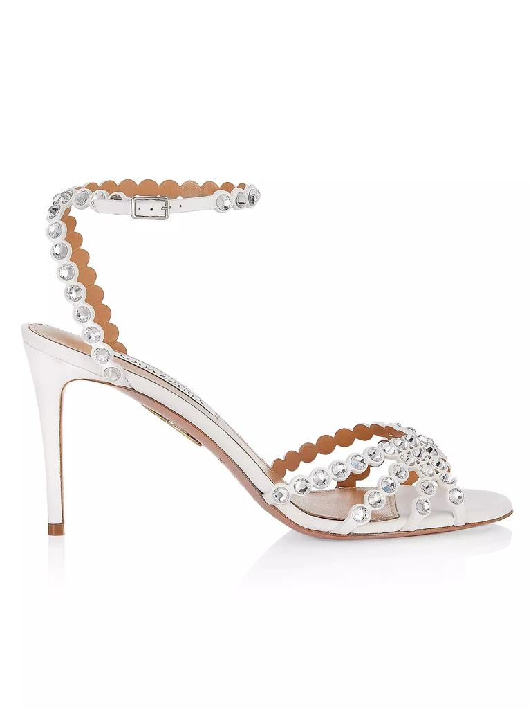 Aquazzura Tequila Bead & Leather Sandals 1