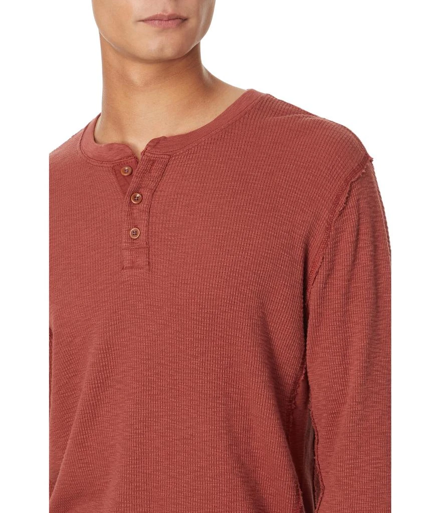 Lucky Brand Garment Dye Thermal Henley 3