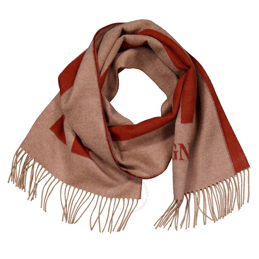 Zegna Logo Intarsia Fringed Scarf