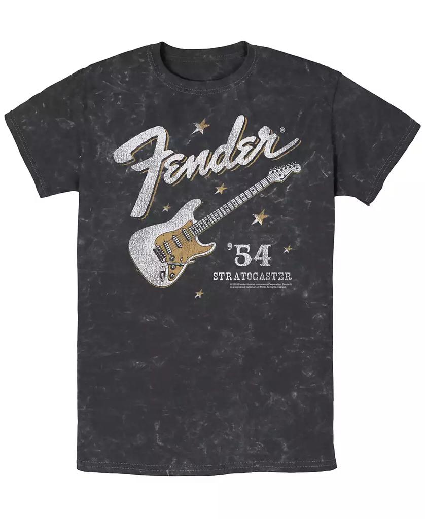 FIFTH SUN Men's Fender Western Stratocaster Short Sleeve Mineral Wash T-shirt