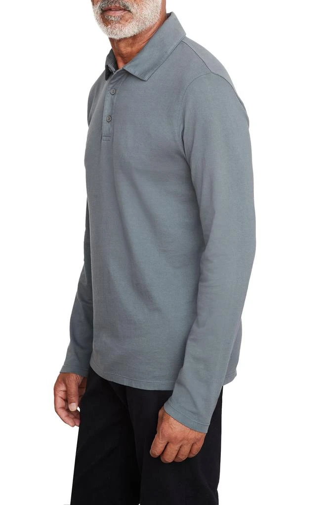 Vince Garment Dyed Long Sleeve Polo 3