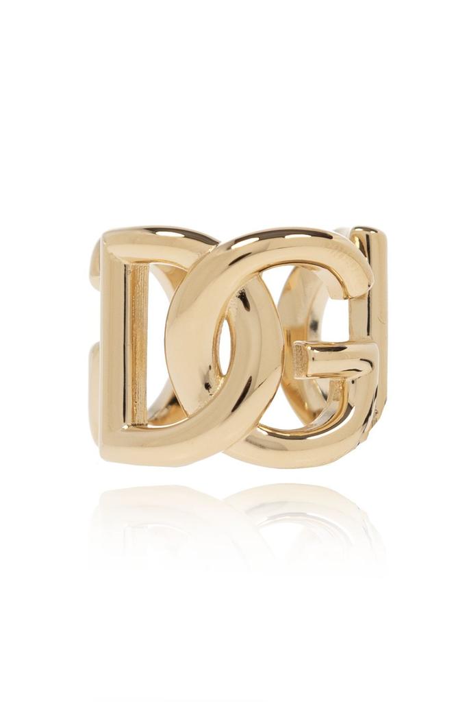 【送料&関税込】Dolce & Gabbana Chunky Logo Ring Dolce & Gabbana Chunky Logo Ring Metallic S - Fashion