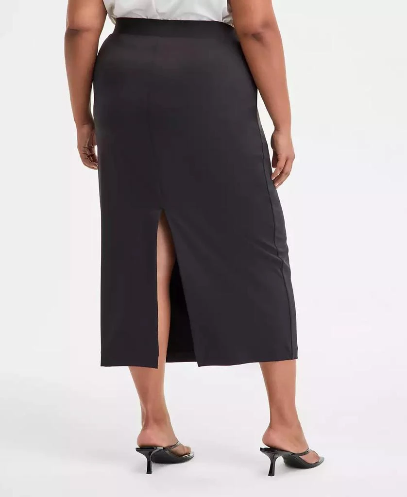 Bar III Trendy Plus Size Midi Skirt, Exclusively at Macy's 4