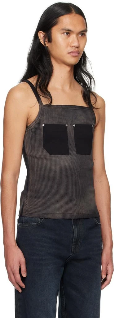 Dion Lee Black Rivet Pocket Tank Top 2