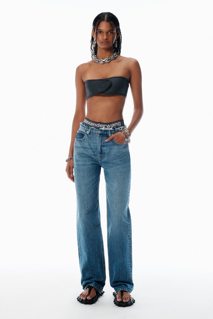 Alexander Wang indigo pre-styled ez jeans