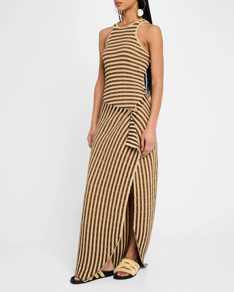 Nanushka Aliki Sleeveless Wrap Dress 4