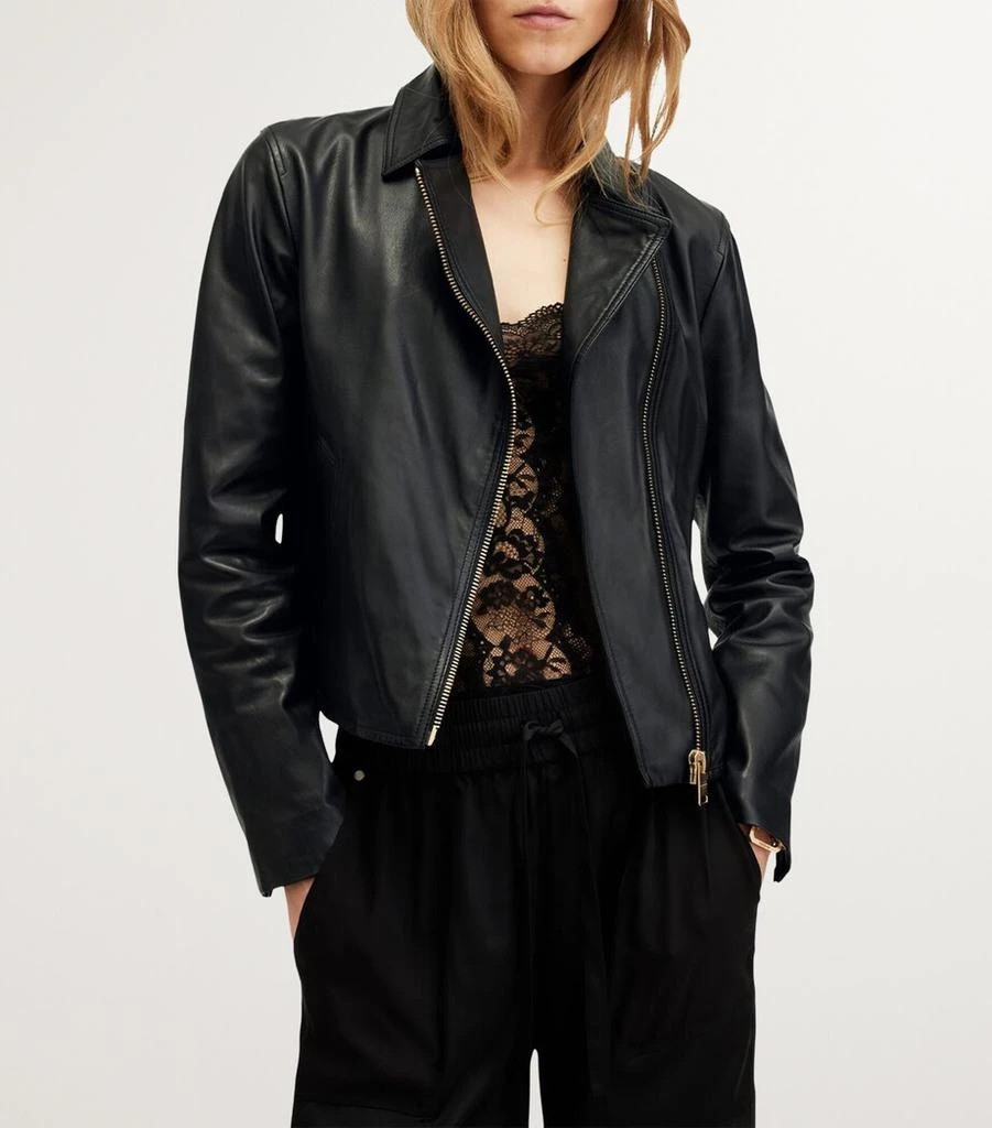 ALL SAINTS Leather Vela Biker Jacket 4