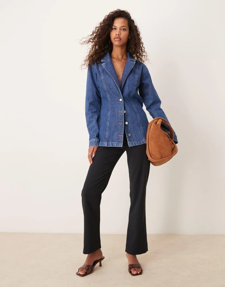 Abercrombie & Fitch Abercrombie & Fitch tailored trousers in black 1