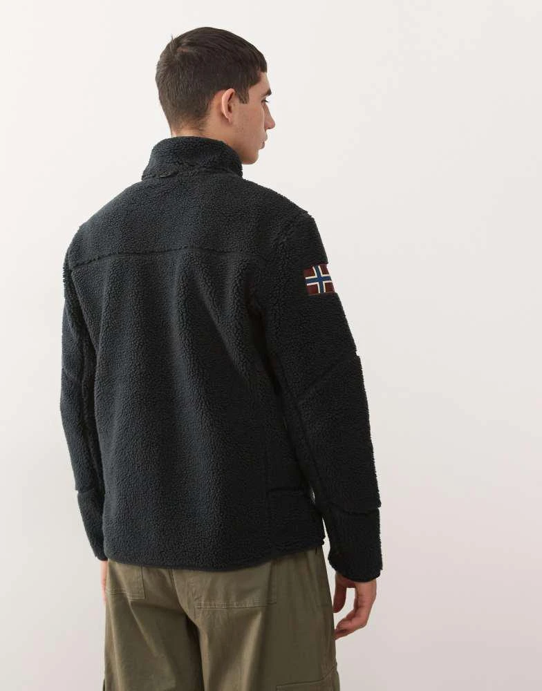 NAPAPIJRI Napapijri Yupik fleece jacket in black 3