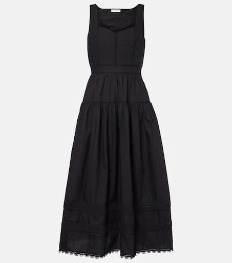 Ulla Johnson Isadora cotton poplin bustier dress 1