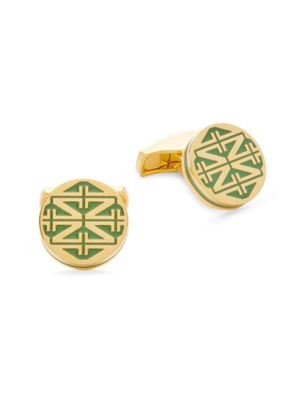 Zegna Medallion Logo Cufflinks 1
