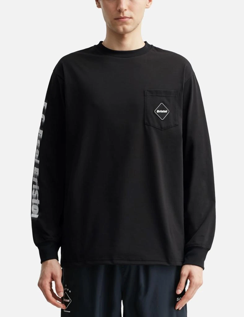 F.C. Real Bristol Blurred Logo Long Sleeve Team Pocket T-shirt 3