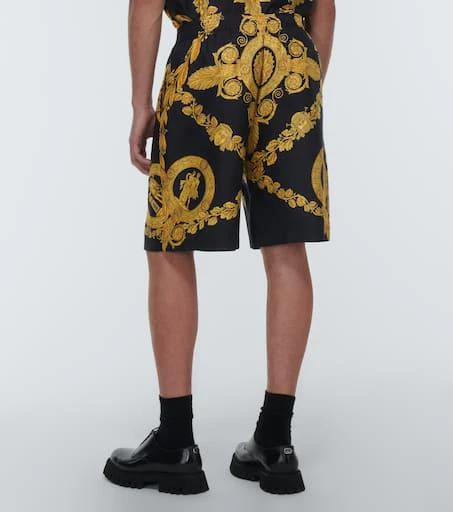 Versace Printed silk twill shorts 4