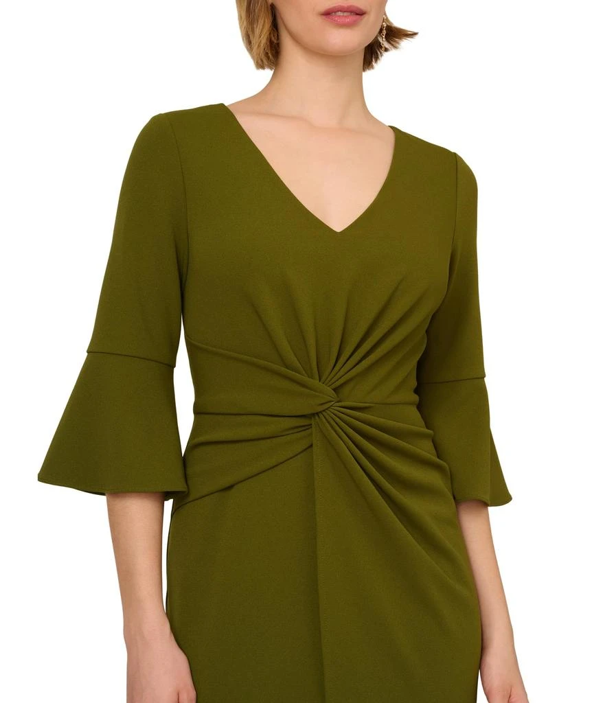 Adrianna Papell Twist Crepe Short Dress 3