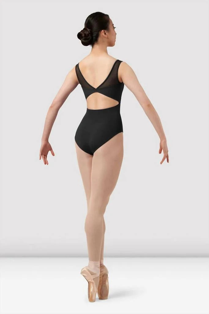 Bloch Bloch - Ladies Black Mirella Chevron Tank Leotard 3