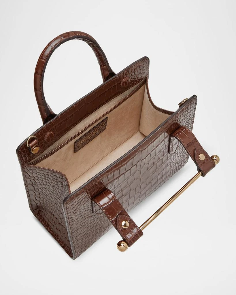 STRATHBERRY Mini Croc-Embossed Leather Tote Bag 4