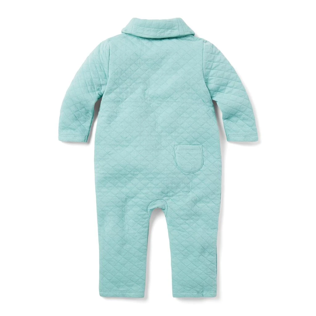 Janie and Jack Matelasse Shawl Collar One-Piece (Infant) 2