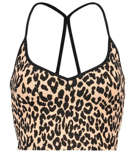 Adam Selman Sport Sweetheart leopard-print crop top 1