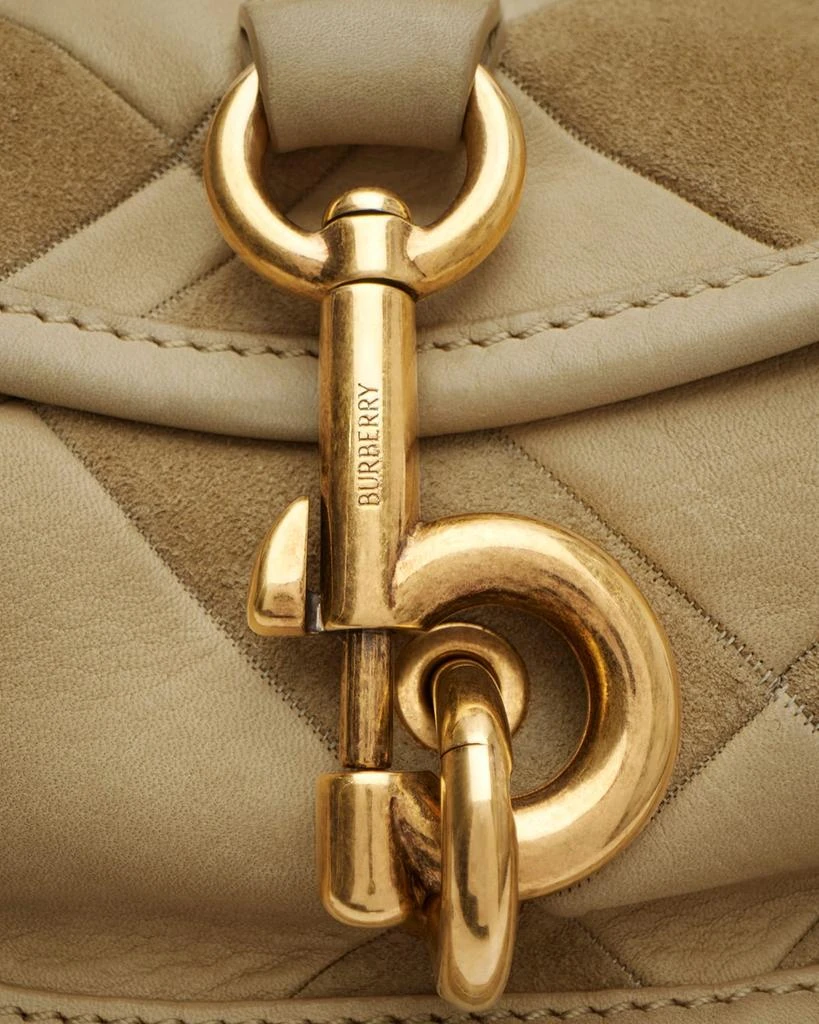 Burberry Clip Patchwork Suede Messenger Bag 4