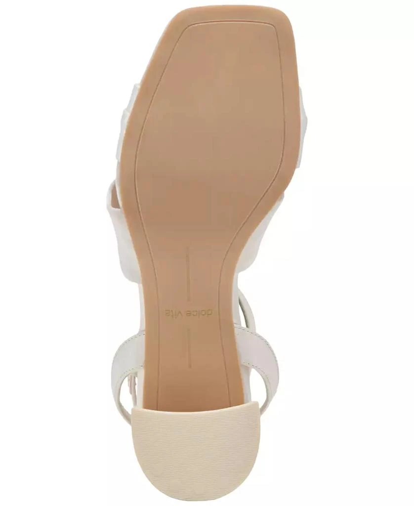 Dolce Vita Women's Brenna Satin Twist Two-Piece Block-Heel Sandals 6